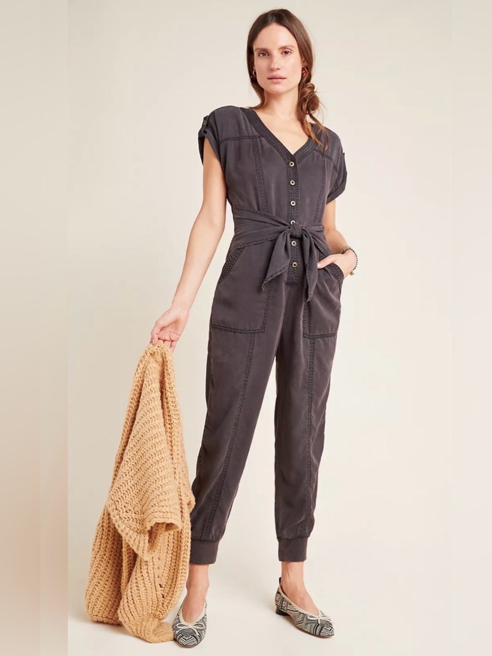 Anthropologie Huxley Utility Jogger Jumpsuit